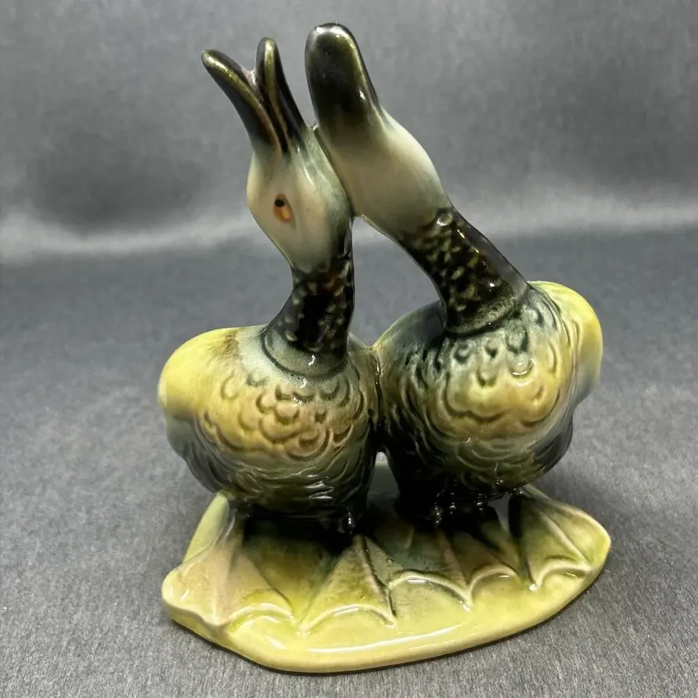 Vintage Hull Pottery Double Duck Planter Mid Century Ceramic Planter Decor READ